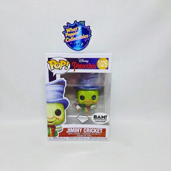 Jiminy Cricket #1026 Diamond Exclusive Funko Pop! With Protector Disney Pinocchio