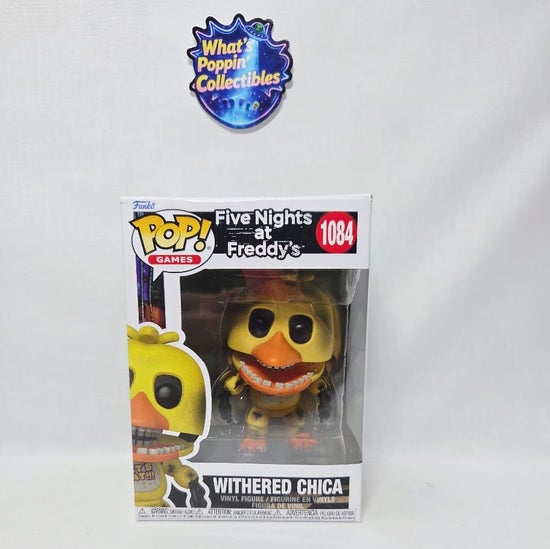 Withered Chica #1084 Funko Pop! With Protector Five Nights at Freddys