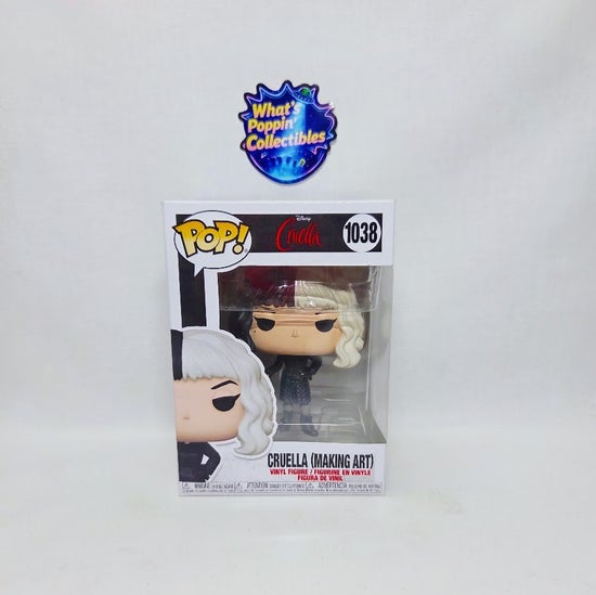 Cruella (Making Art) #1038 Funko Pop! With Protector Disney Cruella
