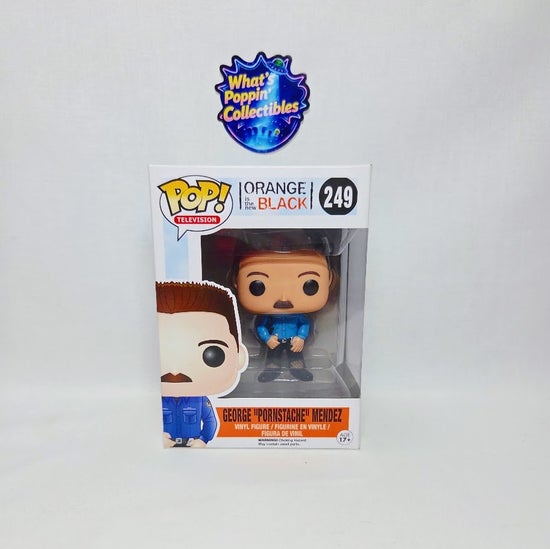 George "Pornstache" Mendez #249 Funko Pop! With Protector Orange is the New Black