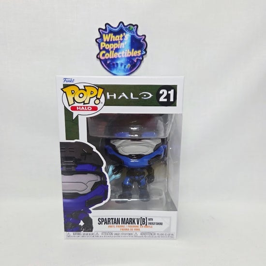 Spartan Mark V (B) With Energy Sword #21 Funko Pop! With Protector Halo
