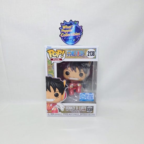Monkey D. Luffy #2138 Exclusive Metallic Funko Pop! With Protector One Piece