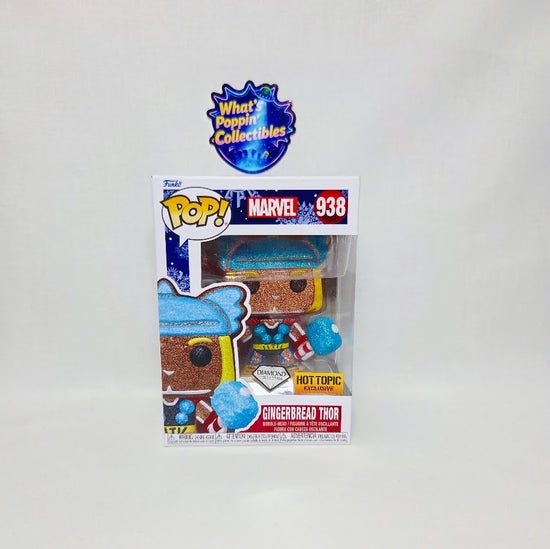 Gingerbread Thor #938 Diamond Exclusive Funko Pop! With Protector Marvel
