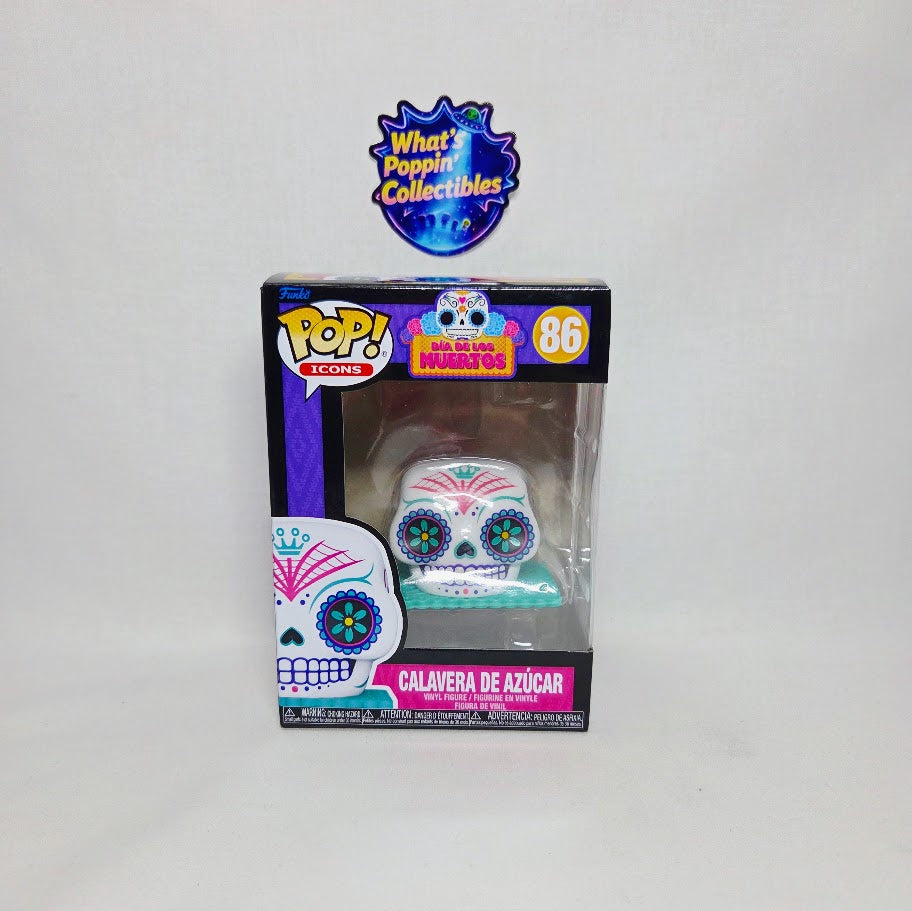 Calavera De Azucar #86 Funko Pop! With Protector Dia De los Muertos