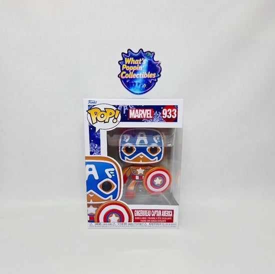 Gingerbread Captain America #933 Funko Pop! With Protector Marvel