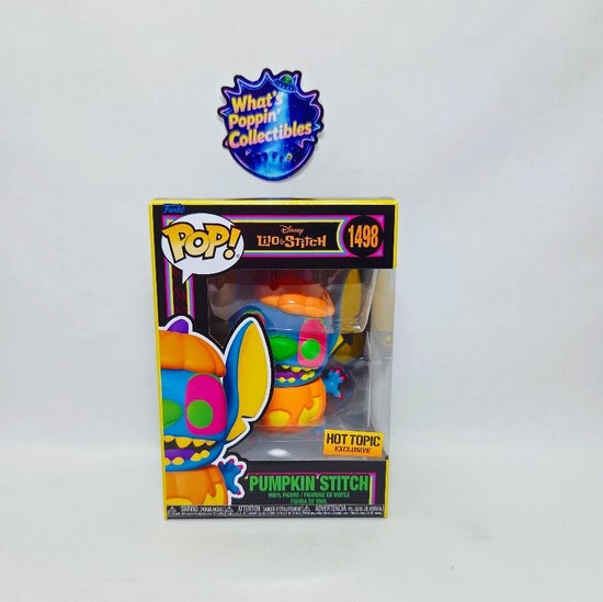 Pumpkin Stitch #1498 Exclusive Funko Pop! With Protector Disney Lilo & Stitch