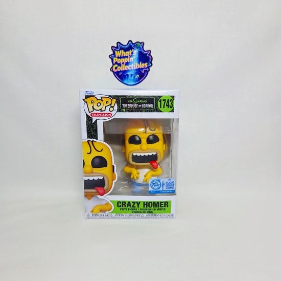 Crazy Homer #1743 Exclusive Funko Pop! With Protector The Simpsons Treehouse of Horror