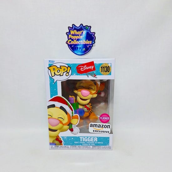 Tigger #1130 Flocked Exclusive Funko Pop! With Protector Disney