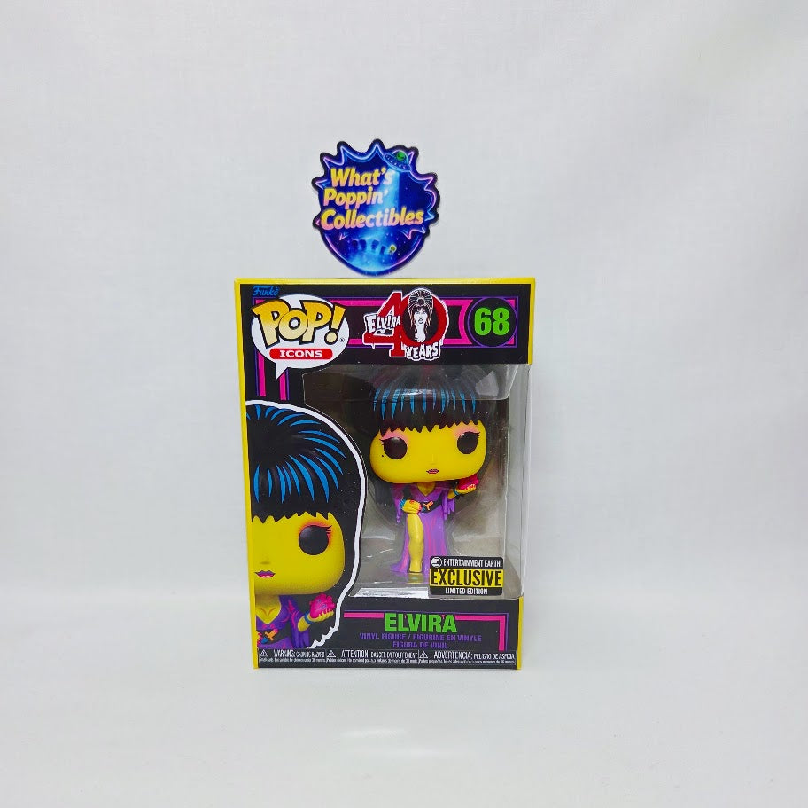 Elvira #68 Exclusive Funko Pop! With Protector Elvira 40 Years