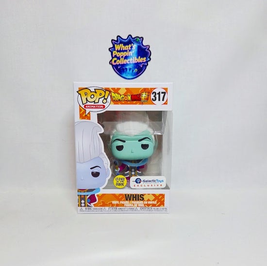 Whis #317 Glow in the Dark Exclusive Funko Pop! With Protector DragonBall Super