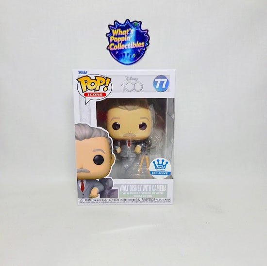 Walt Disney With Camera #77 Exclusive Funko Pop! With Protector Disney