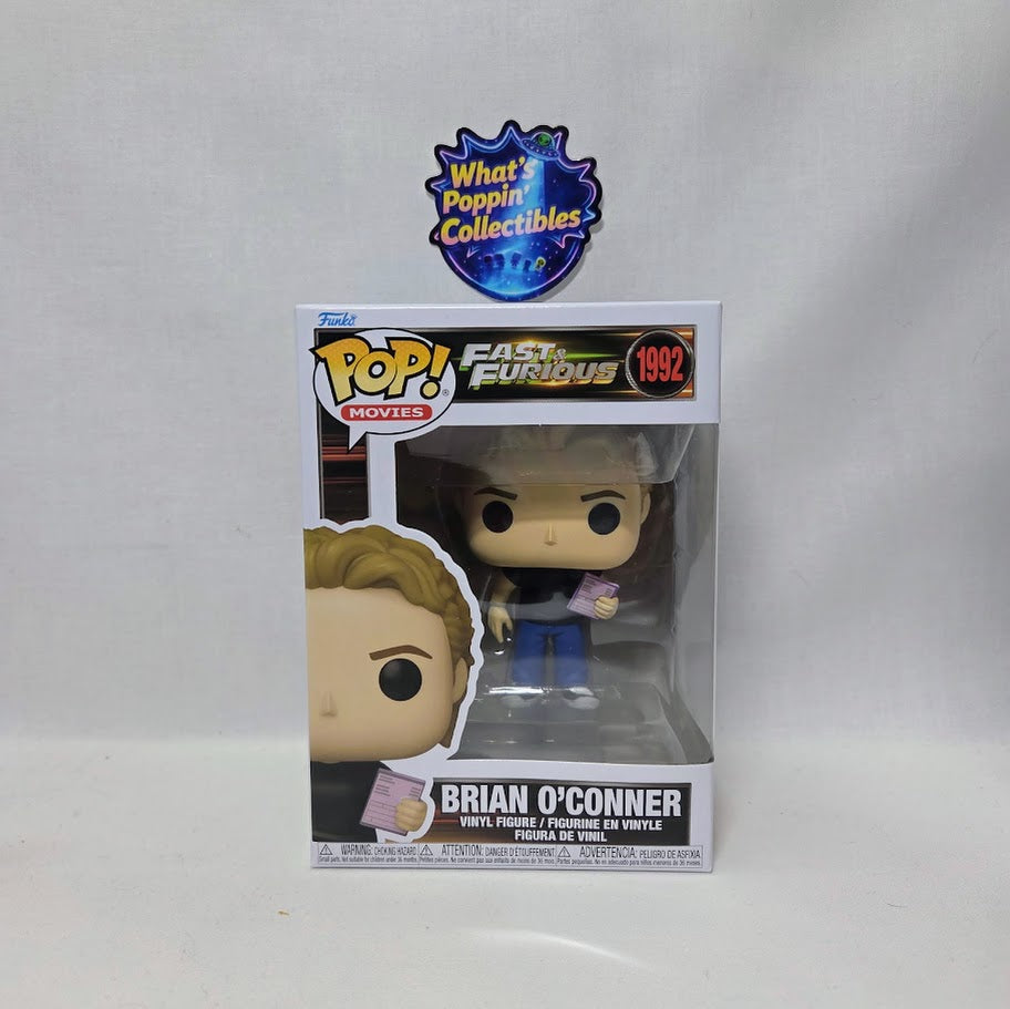 Brian O'Conner #1992 Funko Pop! With Protector Fast & Furious