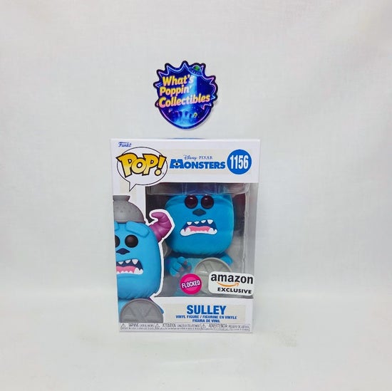 Sulley #1156 Flocked Exclusive Funko Pop! With Protector Monsters Inc Disney