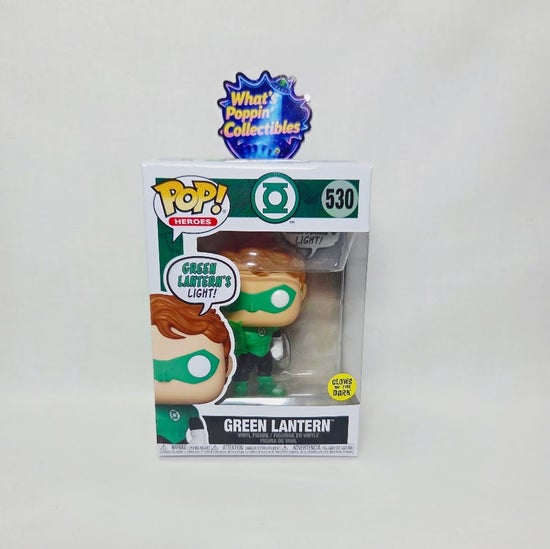 Green Lantern #530 Glow in the Dark Funko Pop! With Protector Heroes