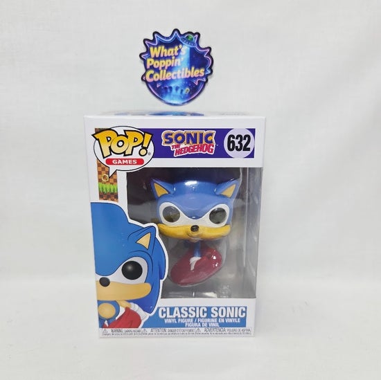 Classic Sonic #632 Funko Pop! With Protector Sonic The Hedgehog