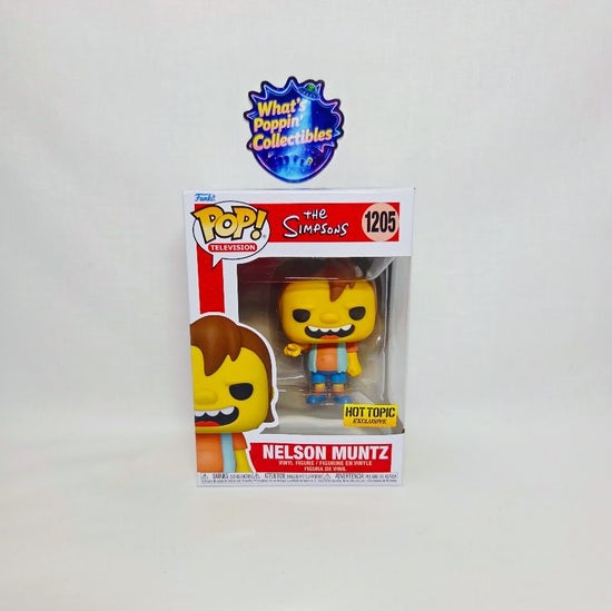 Nelson Muntz #1205 Exclusive Funko Pop! With Protector The Simpsons