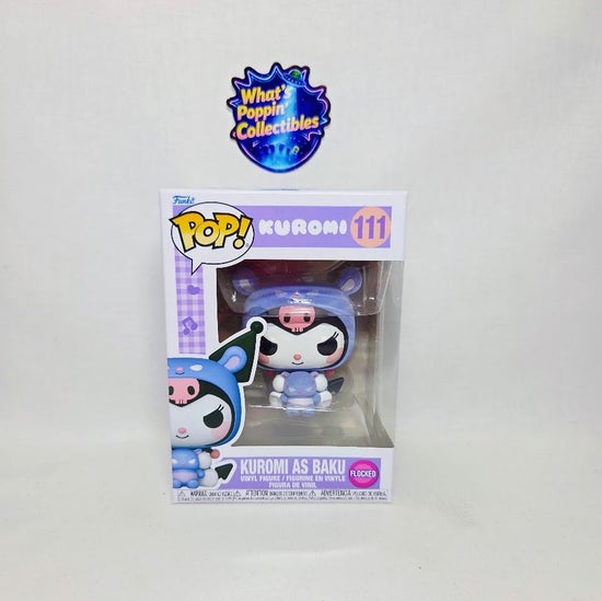 Kuromi As Baku #111 Flocked Funko Pop! With Protector Kuromi