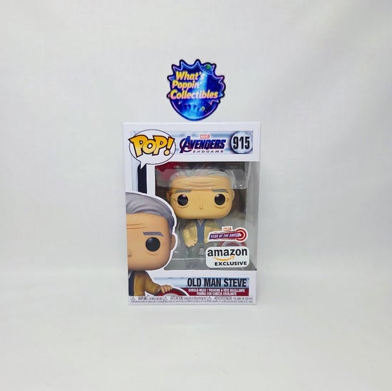 Old Man Steve #915 Exclusive Funko Pop! With Protector Marvel Avengers Endgame