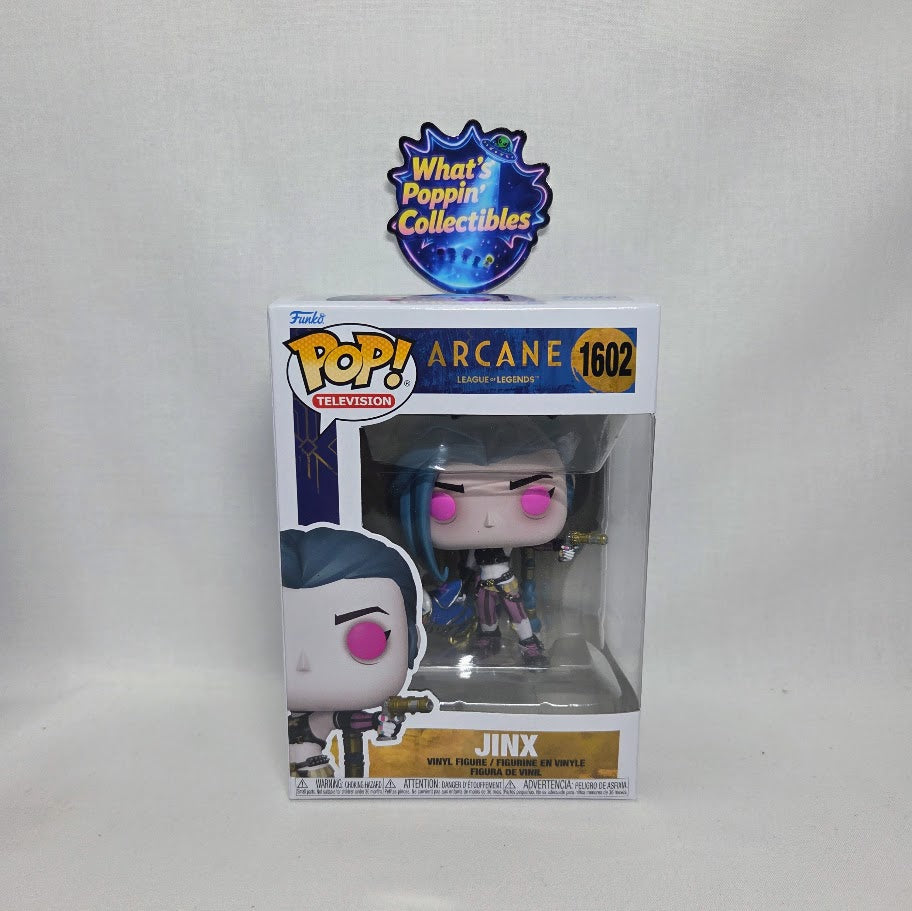 Jinx #1602 Funko Pop! With Protector Arcane League of Legends