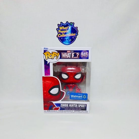 Zombie Hunter Spidey #945 Exclusive Funko Pop! With Protector Marvel What If?