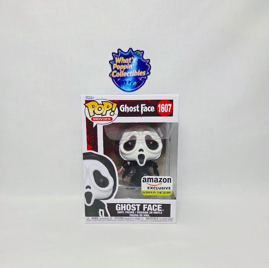 Ghost Face #1607 Glow in the Dark Exclusive Funko Pop! With Protector Ghost Face Scream