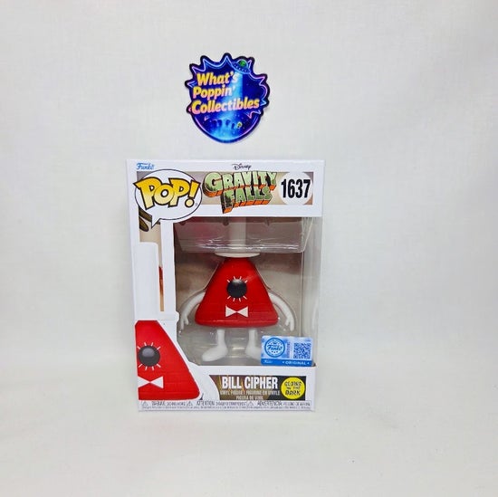 Bill Cipher #1637 Glow in the Dark Exclusive Funko Pop! With Protector Gravity Falls