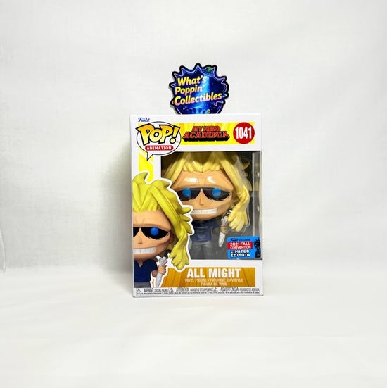 All Might #1041 Exclusive Funko Pop! With Protector My Hero Academia