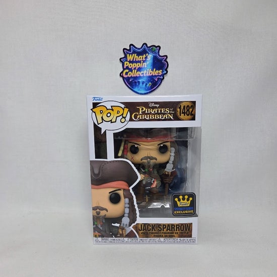 Jack Sparrow #1482 Exclusive Funko Pop! With Protector Disney Pirates of the Caribbean