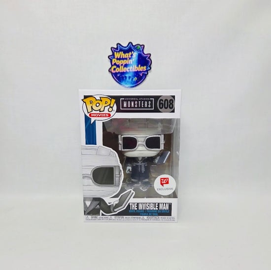 The Invisible Man #608 Exclusive Funko Pop! With Protector Universal Studios Monsters