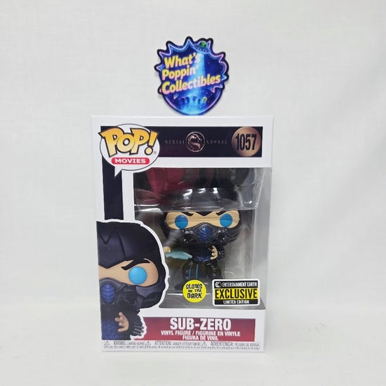 Sub-Zero #1057 Glow in the Dark Exclusive Funko Pop! With Protector Mortal Kombat