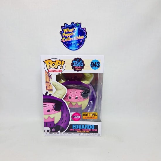Eduardo #943 Flocked Exclusive Funko Pop! With Protector Fosters Home for the Imaginary Friends
