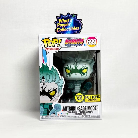 Mitsuki (Sage Mode) #699 Glow in the Dark Exclusive Funko Pop! With Protector Boruto Naruto Next Generation